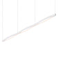 SONNEMAN Ola 82" 3-Light LED Triple Liner Satin White Linear Suspension Pendant Light