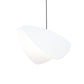 SONNEMAN Papillons 1-Light LED Satin White Metal Shade Large Single Pendant Light