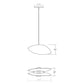 SONNEMAN Papillons 1-Light LED Satin White Metal Shade Standard Single Pendant Light