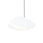 SONNEMAN Papillons 1-Light LED Satin White Metal Shade Standard Single Pendant Light