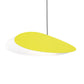 SONNEMAN Papillons 1-Light LED Satin Yellow Metal Shade Long Oval Single Pendant Light