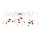 SONNEMAN Papillons 24-Light LED Swag Chandelier With Assorted Shade Finish