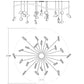 SONNEMAN Papillons 24-Light LED Swag Chandelier With Satin Black Shade Finish