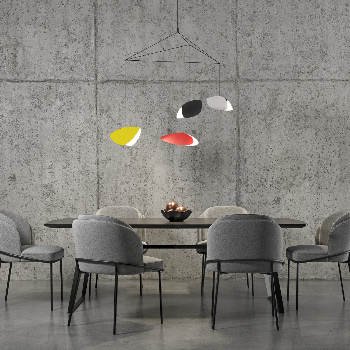 SONNEMAN Papillons 4-Light LED Large Chandelier With Assorted Shade Finish
