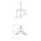 SONNEMAN Papillons 4-Light LED Large Chandelier With Assorted Shade Finish