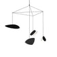 SONNEMAN Papillons 4-Light LED Standard Chandelier With Satin Black Shade Finish
