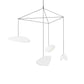 SONNEMAN Papillons 4-Light LED Standard Chandelier With Satin White Shade Finish