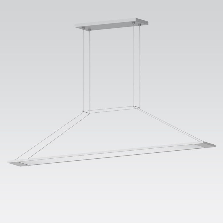 SONNEMAN Perfile 40" 1-Light LED Satin White Linear Suspension Pendant Light