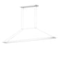 SONNEMAN Perfile 40" 1-Light LED Satin White Linear Suspension Pendant Light