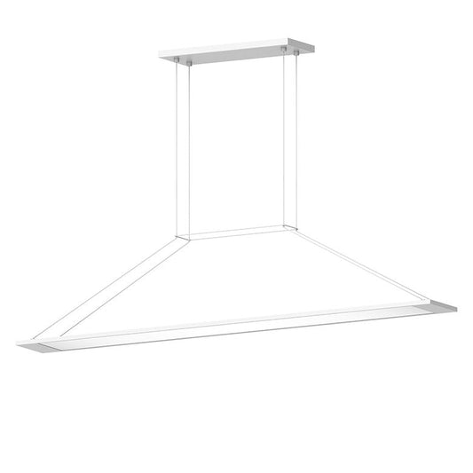 SONNEMAN Perfile 40" 1-Light LED Satin White Linear Suspension Pendant Light