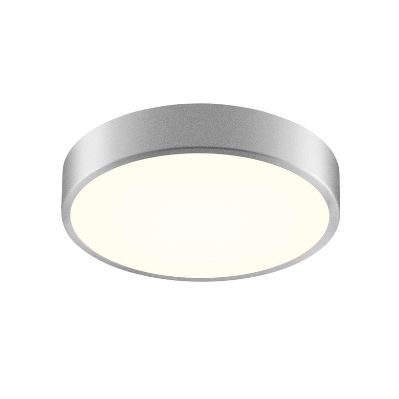 SONNEMAN Pi 12" Round LED Bright Satin Aluminum Metal and Acrylic Shade Surface Flush Mount Lighting