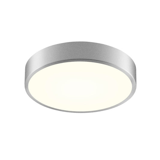 SONNEMAN Pi 12" Round LED Bright Satin Aluminum Metal and Acrylic Shade Surface Flush Mount Lighting