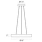 SONNEMAN Pi 16" LED 3000K Bright Satin Aluminum Round Pendant Light With 20' Cord Length