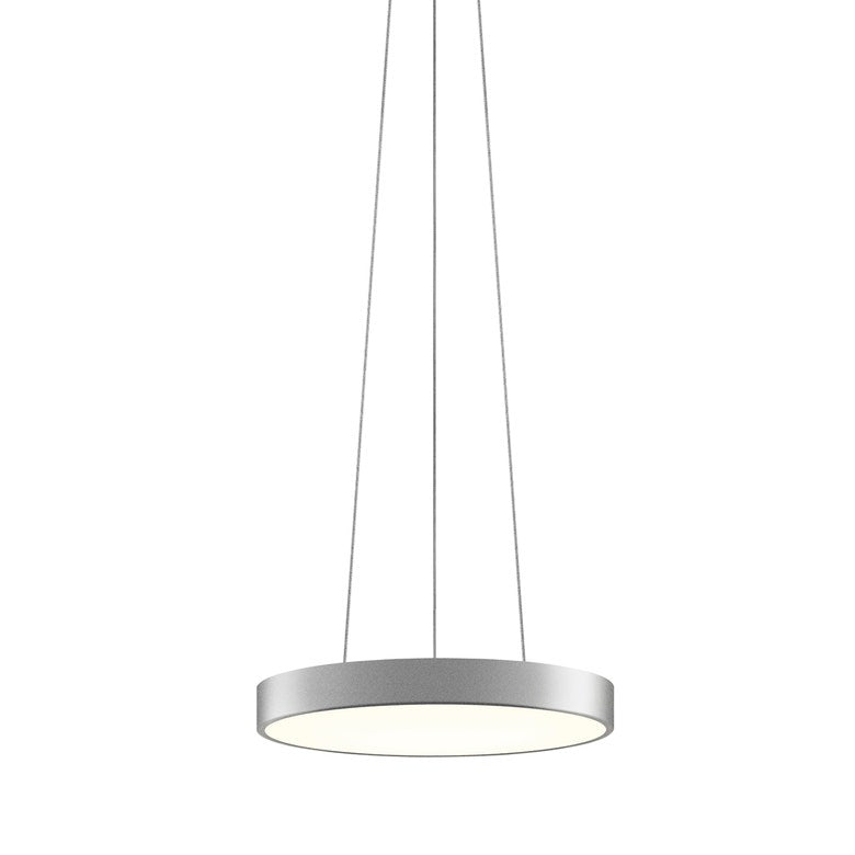 SONNEMAN Pi 16" LED 3000K Bright Satin Aluminum Round Pendant Light With 6' Cord Length