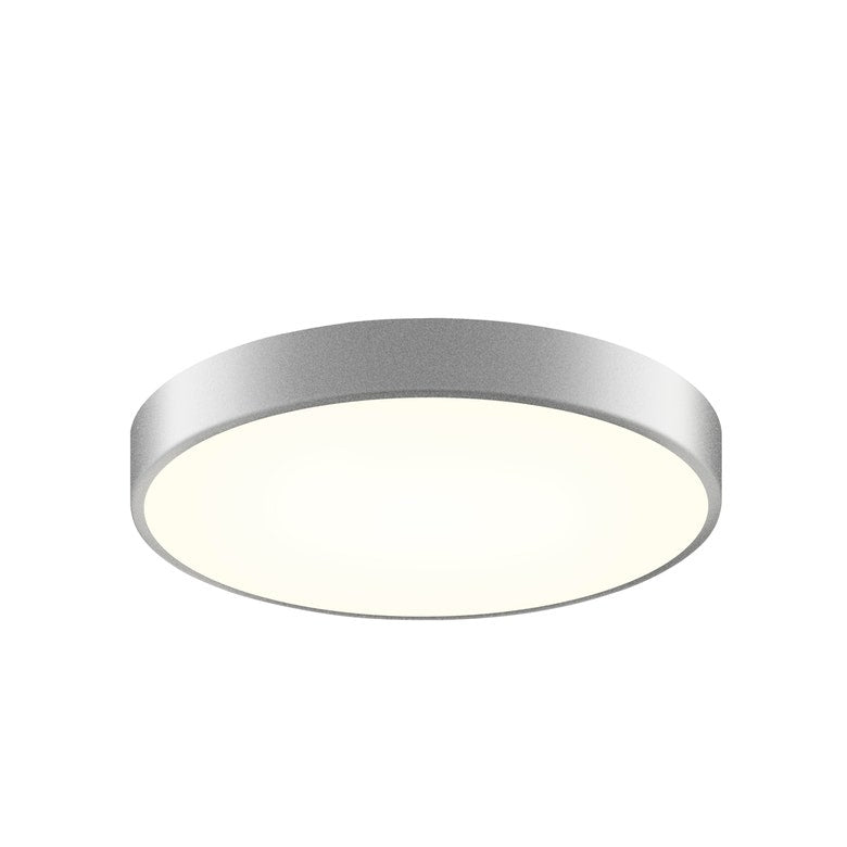 SONNEMAN Pi 16" Round LED Bright Satin Aluminum Metal and Acrylic Shade Surface Flush Mount Lighting