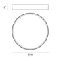 SONNEMAN Pi 16" Round LED Textured White Metal and Acrylic Shade Surface Flush Mount Lighting