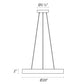 SONNEMAN Pi 20" LED 3000K Bright Satin Aluminum Round Pendant Light With 20' Cord Length