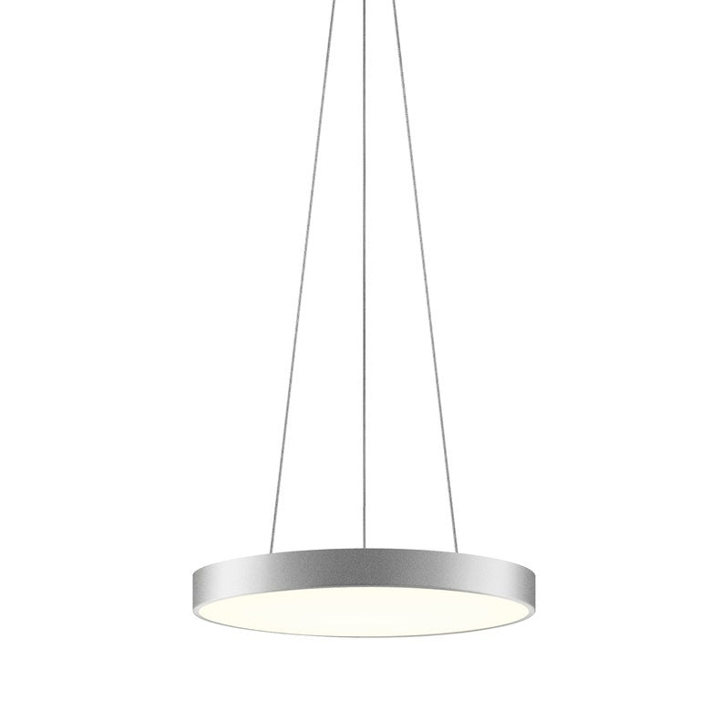 SONNEMAN Pi 20" LED 3000K Bright Satin Aluminum Round Pendant Light With 20' Cord Length