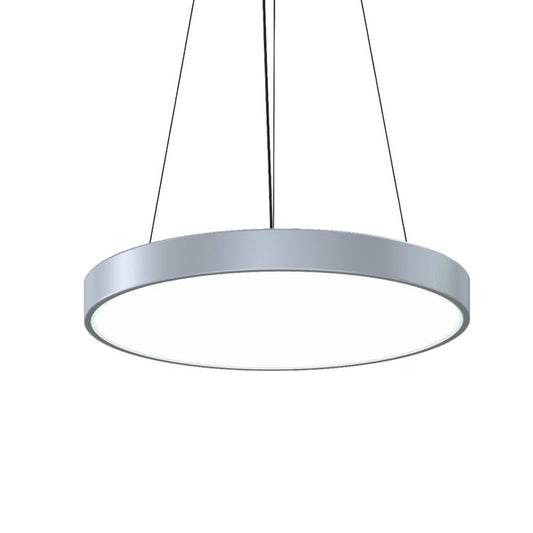 SONNEMAN Pi 24" LED 3000K Bright Satin Aluminum Round Pendant Light With 6' Cord Length