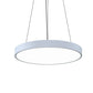 SONNEMAN Pi 24" LED 3500K Satin White Round Pendant Light With 6' Cord Length