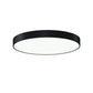 SONNEMAN Pi 24" Round LED 3500K Satin Black Metal and Acrylic Shade Surface Flush Mount Lighting