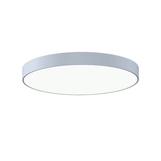 SONNEMAN Pi 24" Round LED 3500K Satin White Metal and Acrylic Shade Surface Flush Mount Lighting