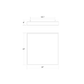 SONNEMAN Pi 24" Square LED 3500K Satin White Metal and Acrylic Shade Surface Flush Mount Lighting