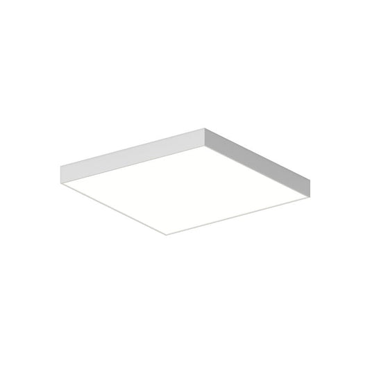 SONNEMAN Pi 24" Square LED 3500K Satin White Metal and Acrylic Shade Surface Flush Mount Lighting