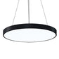 SONNEMAN Pi 30" LED 3000K Satin Black Round Pendant Light With 6' Cord Length