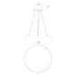 SONNEMAN Pi 30" LED 3000K Satin White Round Pendant Light With 6' Cord Length