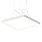 SONNEMAN Pi 30" LED 3000K Satin White Square Pendant Light With 6' Cord Length