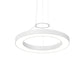 SONNEMAN Pi 30" LED 3500K Satin White Round Ring Pendant Light With 6' Cord Length