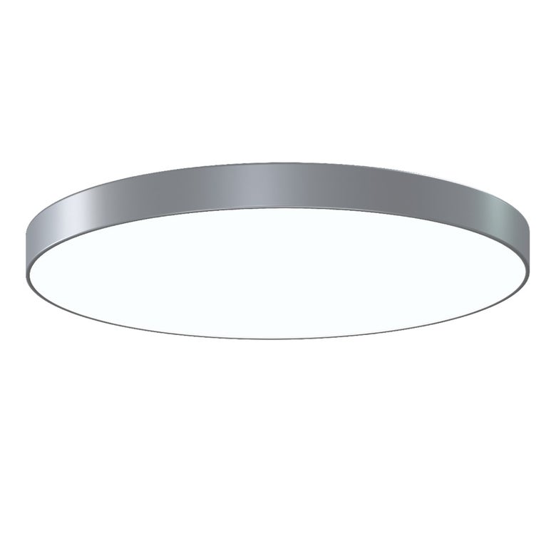 SONNEMAN Pi 30" Round LED 3500K Bright Satin Aluminum Metal and Acrylic Shade Surface Flush Mount Lighting