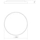 SONNEMAN Pi 30" Round LED 3500K Satin Black Metal and Acrylic Shade Surface Flush Mount Lighting
