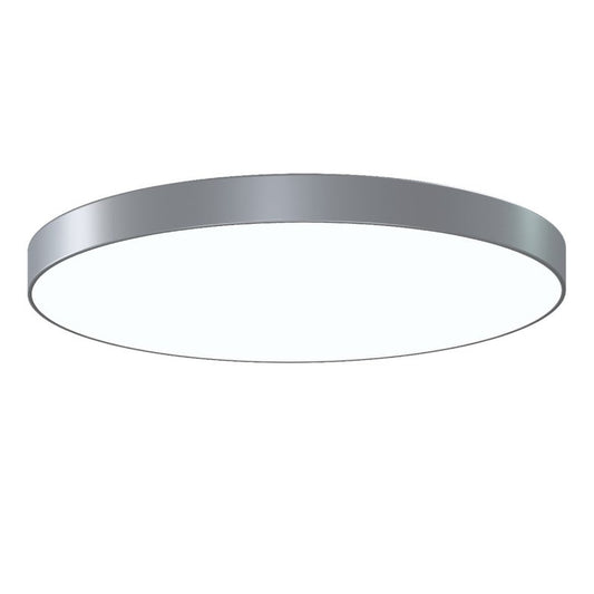 SONNEMAN Pi 30" Round LED Bright Satin Aluminum Metal and Acrylic Shade Surface Flush Mount Lighting