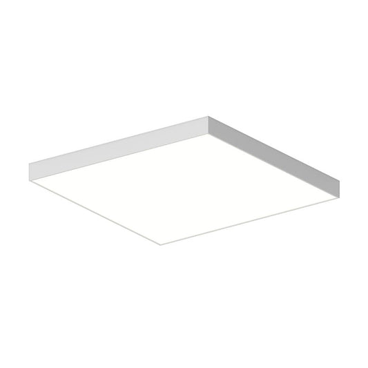 SONNEMAN Pi 30" Square LED 3500K Satin White Metal and Acrylic Shade Surface Flush Mount Lighting