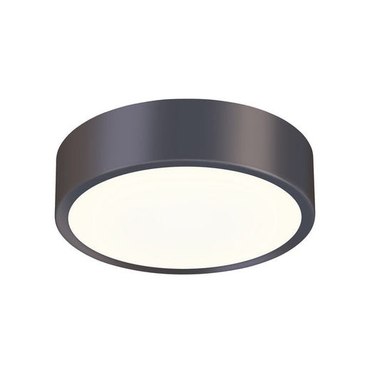 SONNEMAN Pi 8" Round LED Black Bronze Metal and Acrylic Shade Surface Flush Mount Lighting