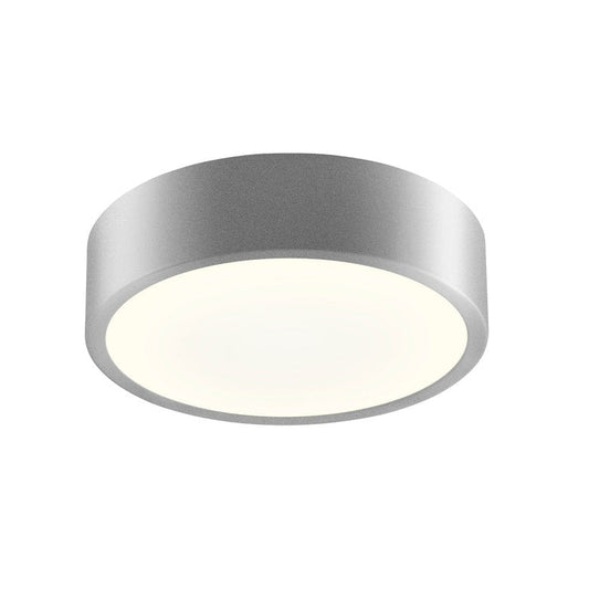 SONNEMAN Pi 8" Round LED Bright Satin Aluminum Metal and Acrylic Shade Surface Flush Mount Lighting