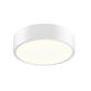 SONNEMAN Pi 8" Round LED Textured White Metal and Acrylic Shade Surface Flush Mount Lighting