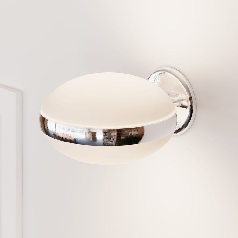 SONNEMAN Pillows 2-Light LED Polished Chrome White Optical Acrylic Shade Wall Sconce