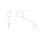 SONNEMAN Pitch 1-Light LED Long Brass Metal Shade Wall Lamp