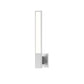 SONNEMAN Planes 1-Light LED Bright Satin Aluminum Flat Panel Wall Sconce