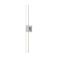 SONNEMAN Planes 32" 2-Light LED Bright Satin Aluminum Flat Panel Shade Double Sconce Lighting