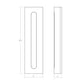 SONNEMAN Porta 18" 1-Light LED Textured White Optical Acrylic Shade Wall Sconce