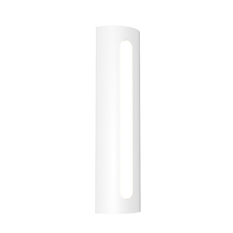 SONNEMAN Porta 18" 1-Light LED Textured White Optical Acrylic Shade Wall Sconce