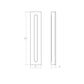 SONNEMAN Porta 24" 1-Light LED Textured White Optical Acrylic Shade Wall Sconce