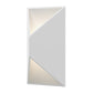 SONNEMAN Prisma 1-Light LED Standard Textured White Aluminum Shade Wall Sconce
