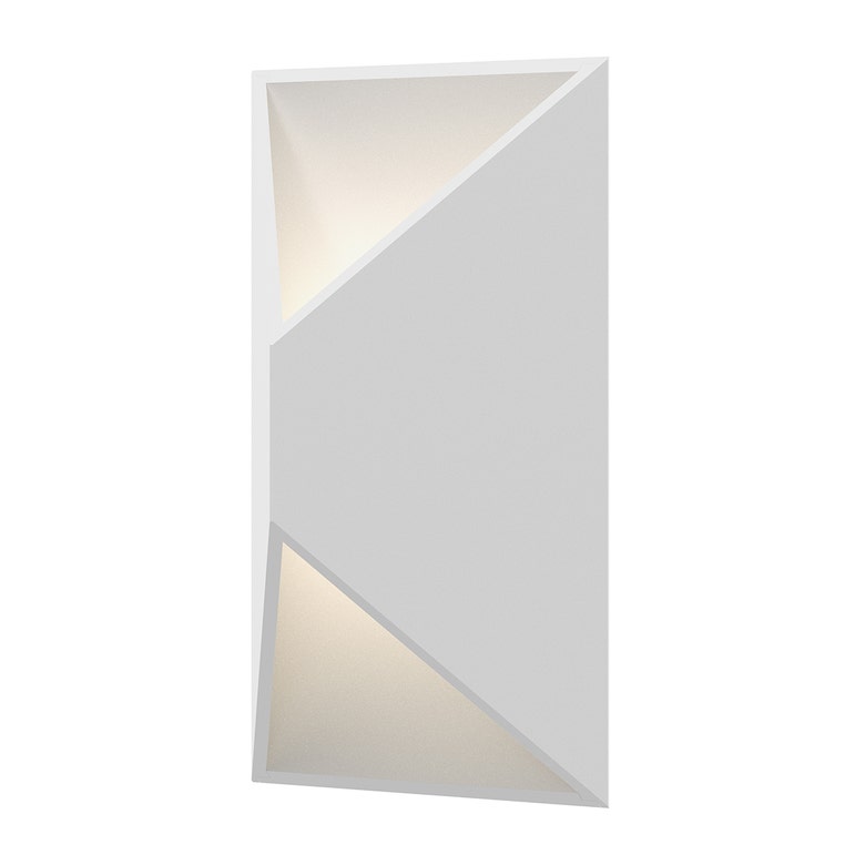 SONNEMAN Prisma 1-Light LED Standard Textured White Aluminum Shade Wall Sconce