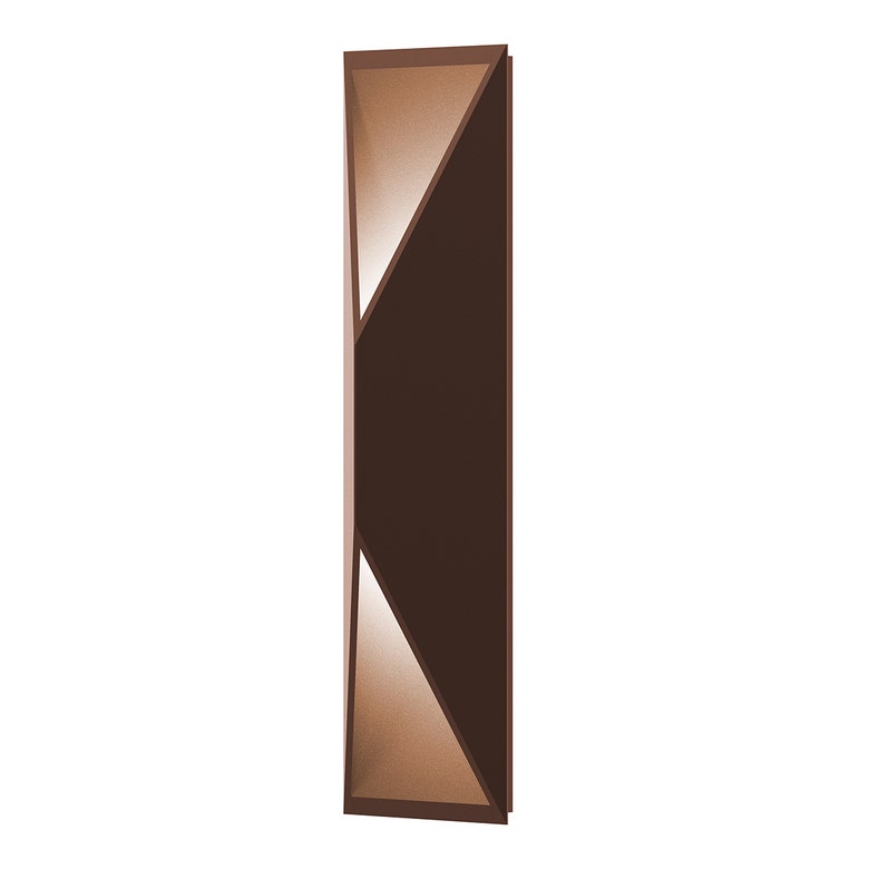SONNEMAN Prisma 1-Light LED Tall Textured Bronze Aluminum Shade Wall Sconce
