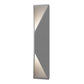 SONNEMAN Prisma 1-Light LED Tall Textured Gray Aluminum Shade Wall Sconce